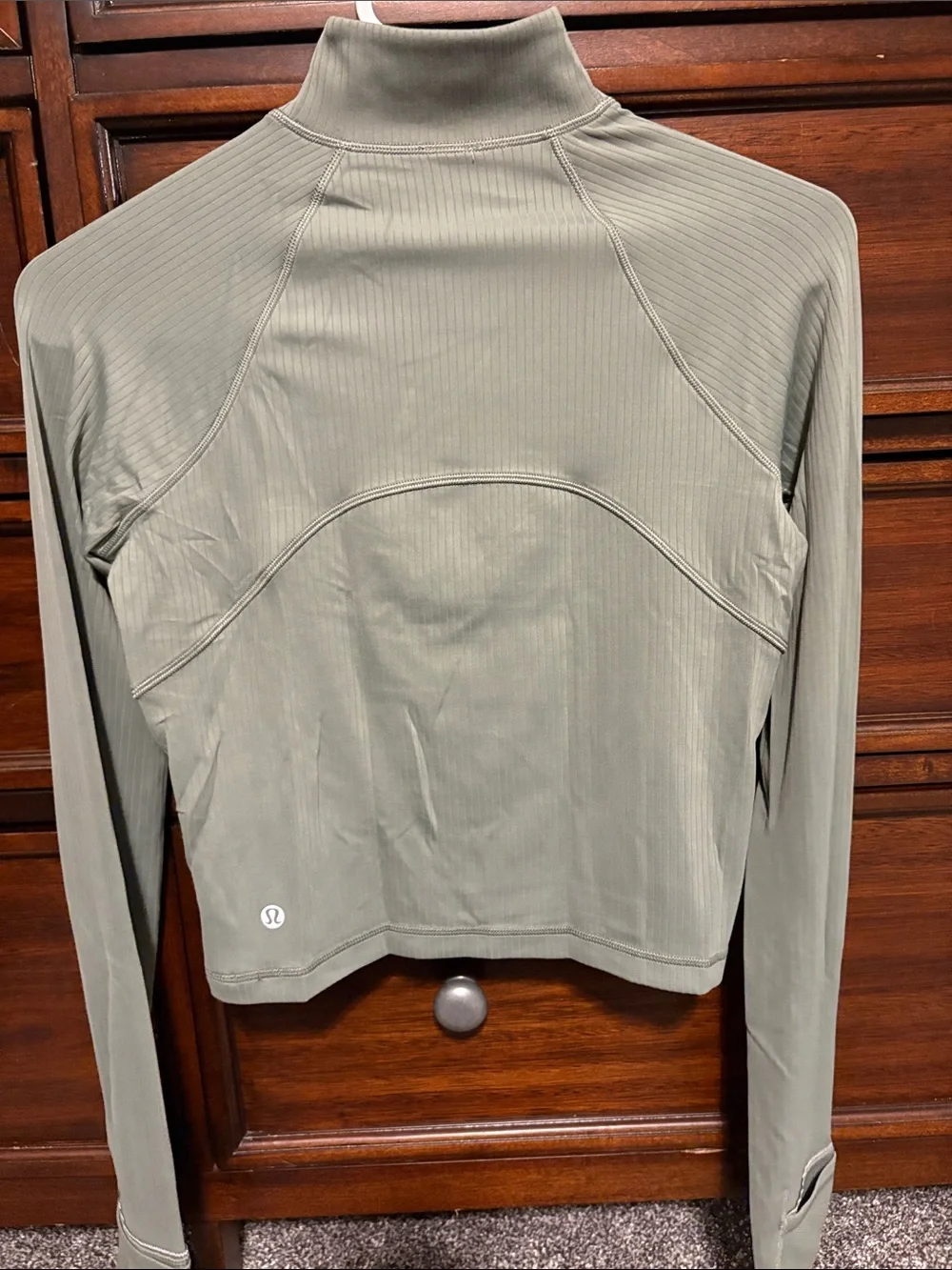 Lululemon It’s Rulu Ribbed Cropped Half Zip